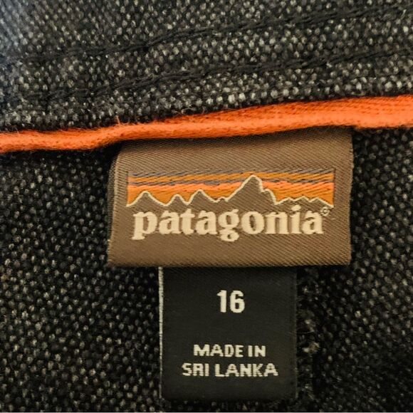 Patagonia womens dark charcoal grey hemp blend denim jeans size 16 - Picture 2 of 9